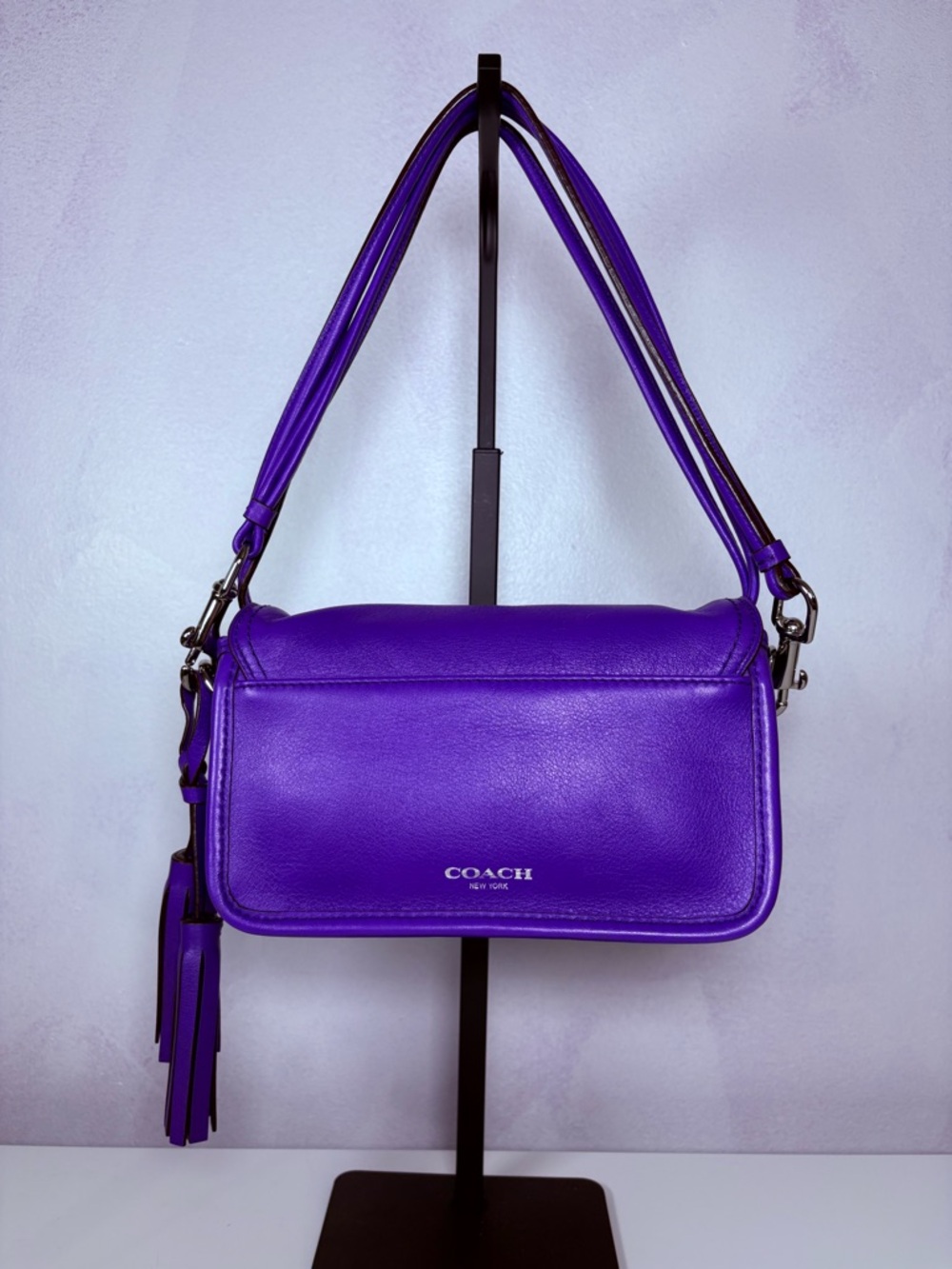 Coach Legacy Crossbody Bag #19914 Penny Ultraviolet Purple - Picture 3 of 9